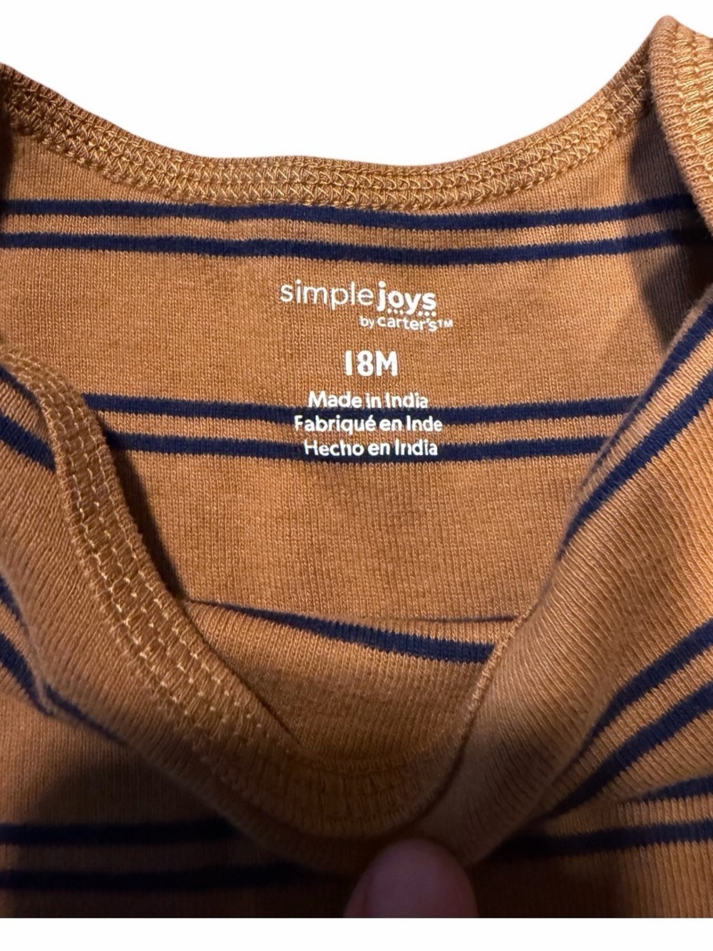 Simple Joys by Carter’s Baby 2PC Striped Pajama Set - 18 Months - EUC/ No Flaws - Picture 3 of 4
